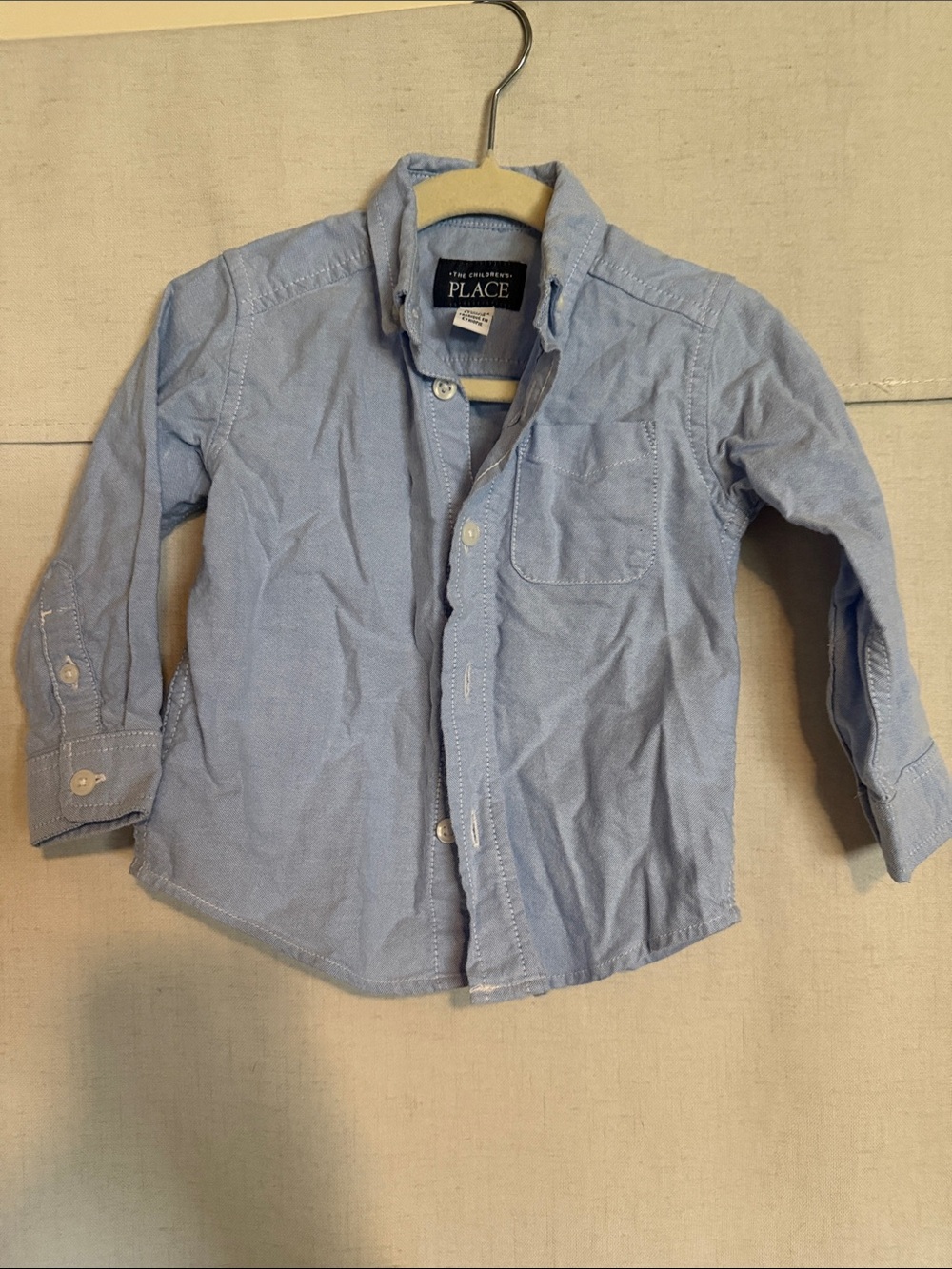 The Children's Place Light Blue Button-Down Oxford Shirt for Kids